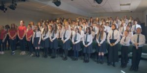 Year 8 Group Choir performing