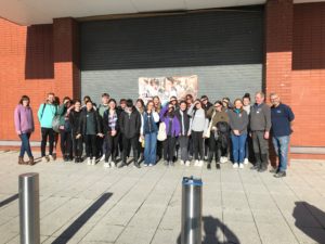 WCB students volunteering for Habitat for Humanity in Belfast