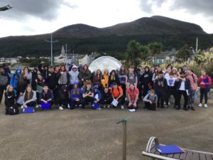 Year 10 students at Geography field trip in Newcastle Co Down