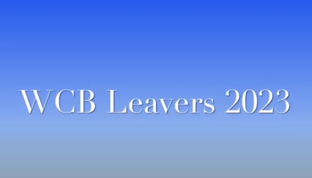 WCB Leavers 2023 logo for video