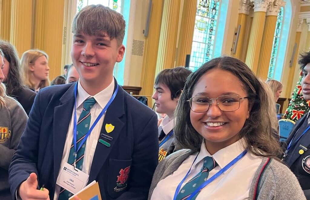 Jack and Edman at the COP29 Climate Simulation Event