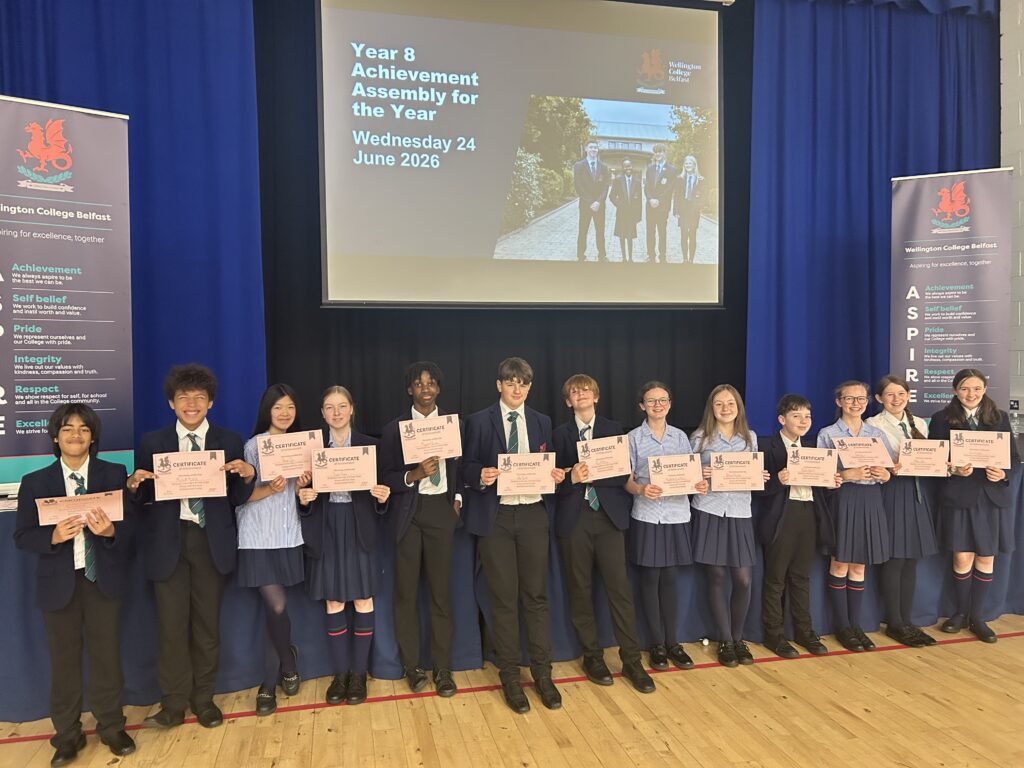 Year 8 Achievement assembly winners