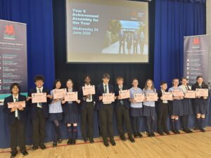 Year 8 Achievement assembly winners