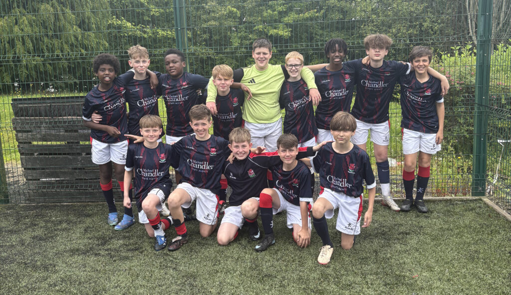 Year 8 football team players